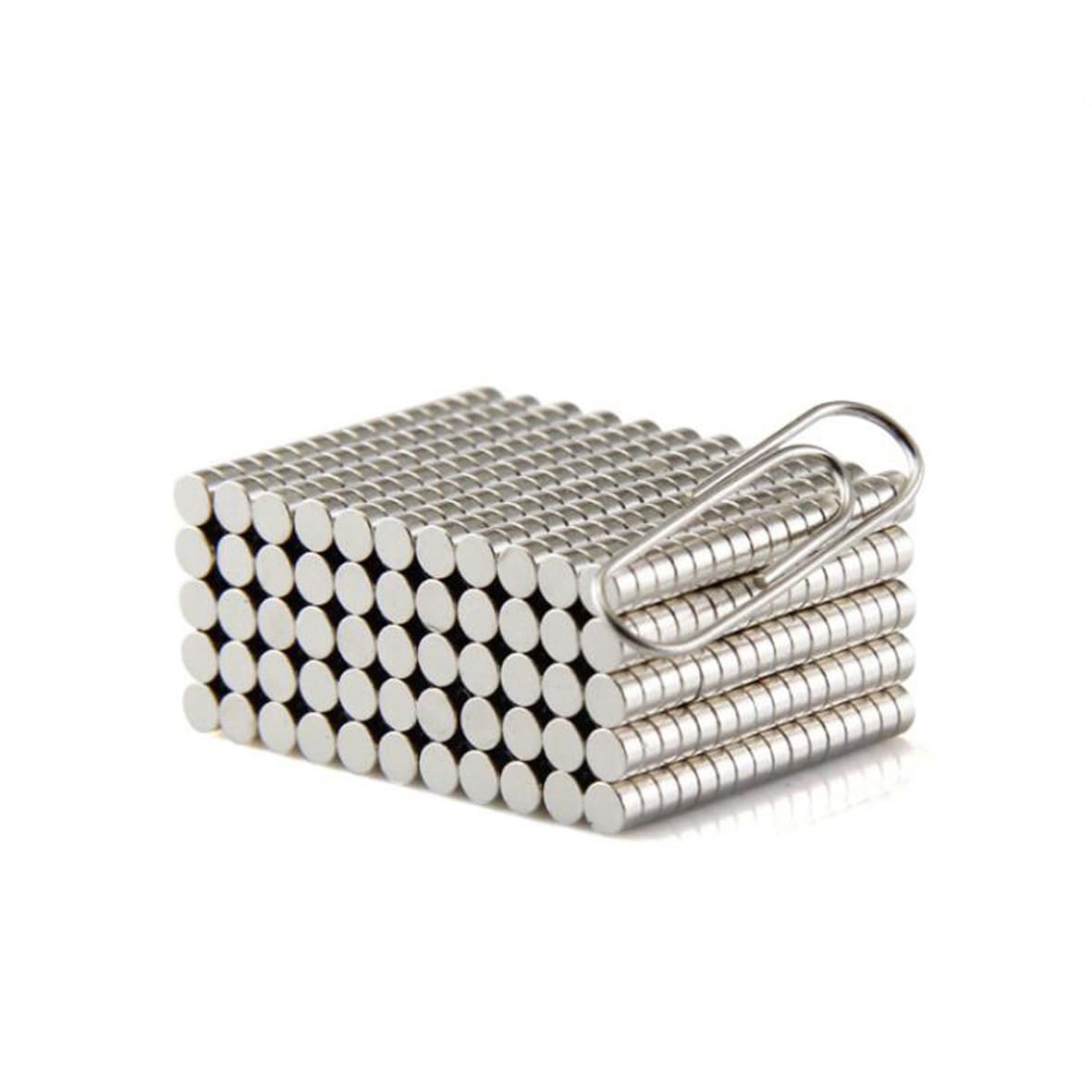 HAOYOYU 100Pieces Brushed Nickel Pawn Type Magnetic Push pin, Refrigerator Magnet, Office Magnet, Dry Erase Board Magnetic Needle, whiteboard Magnet, Round Stainless Steel Magnet, 4x2mm, 100 Pieces