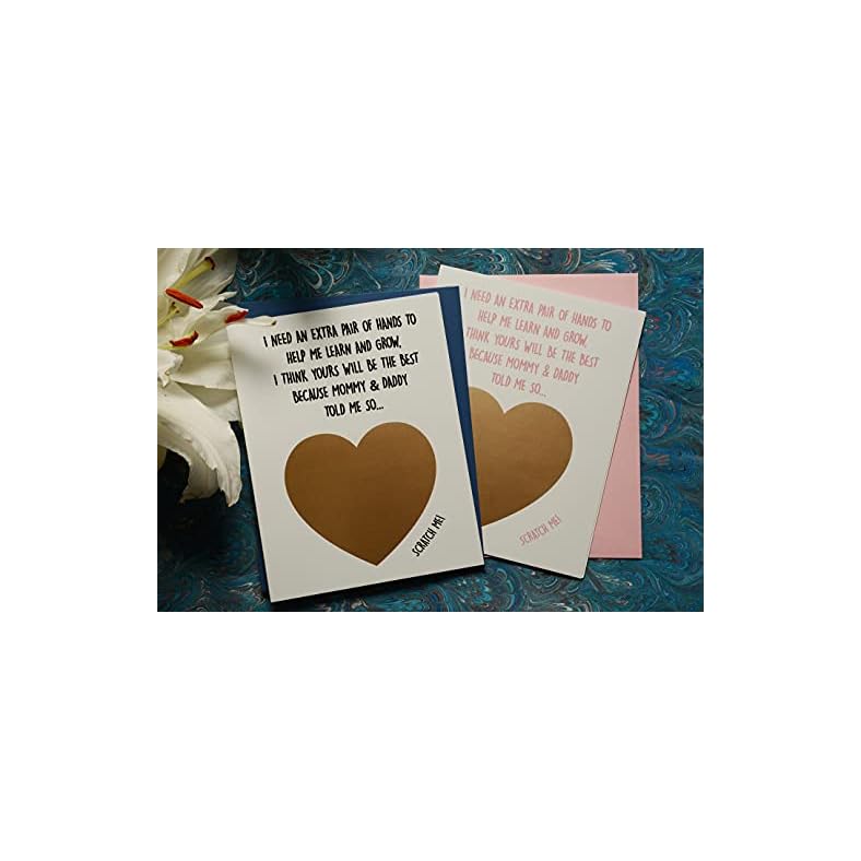 Movies On Glass Will You Be My Godparents Invitation Scratch Off Cards Set of 2