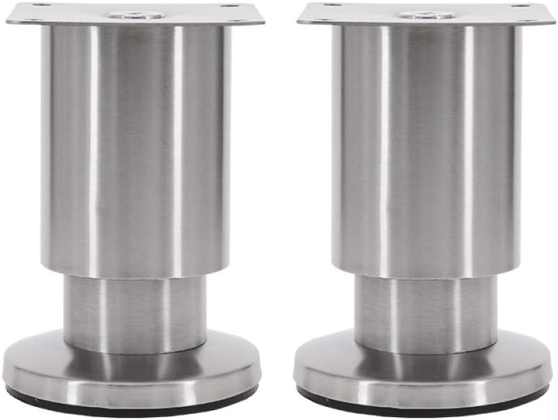 Amazon Com Cjswt Furniture Legs Stainless Steel Sofa Legs Furniture Feet For Worktop Tv Desk Pack Of 2 10cm Home Kitchen