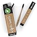 Biodegradable Toothbrush, Family Pack of 4 All Natural Bamboo Handle & Charcoal Infused Nylon 4 Bristles - Vegan Friendly (Nylon)