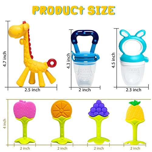 HONGTEYA Teething Toys for Babies 06 Months 612 Months 6 Pack 4