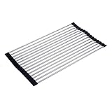 Lingstar Foldable Stainless Steel Drying Rack Detachable Draining Rack for Kitchen 260×450mm(15 pieces)