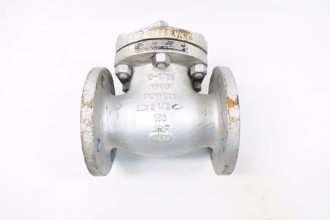 POWELL FIG 1561 21/2 IN STEEL 150 FLANGED SWING GATE CHECK VALVE