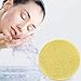 Facial Sponge Compressed,120 Count PVA Professional Makeup Removal Round Face Wash Sponges Spa Pads Exfoliating Cleansing for Women,Yellow