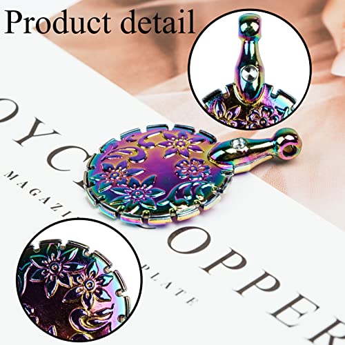 J.CARP 2Pcs Yarn Cutter Pendants, Dazzle Color Metal Thread Cutter Pendant for DIY Sewing Tools