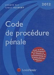 Code de procédure pénale, 2012
