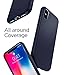 Spigen Liquid Air Designed for iPhone Xs Case (2018) / Designed for iPhone X Case (2017) - Midnight Blue
