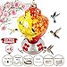 ShinyArt Hummingbird Feeder for Outdoors, 38 Ounces, Red Phoenix, Including Ant Moat, S Hook, Hemp Rope, Brush, Cleaning Rag and Service Card