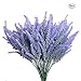 Aplstar 8pcs Artificial Lavender Bouquet in Purple Flowers DIY Floor Garden Office Bridal Home Wedding Decor