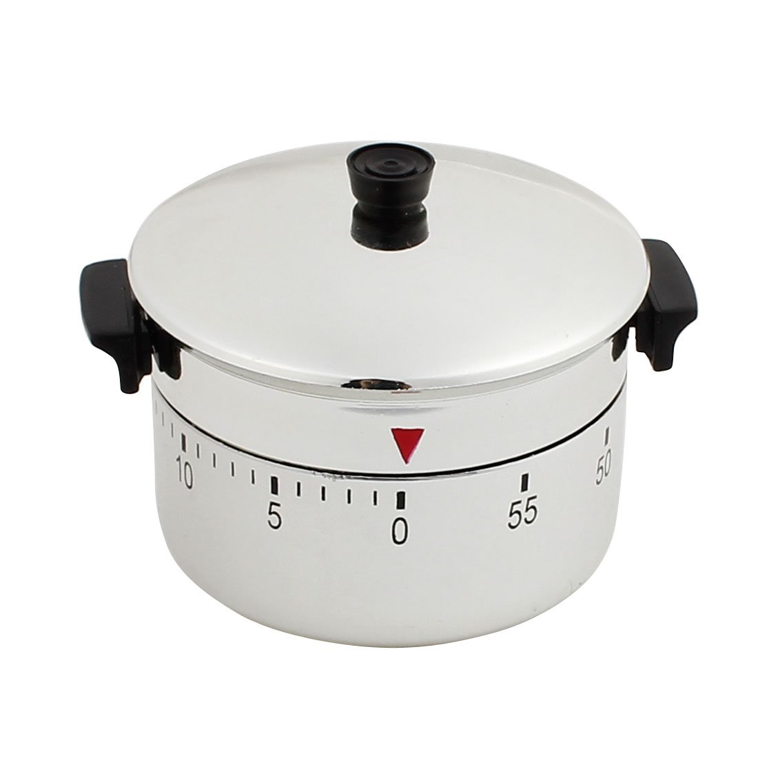 Sourcingmap 2.4x2.4x2.2-Inch 60 Minute Mechanical Kitchen Rice Cooker Timer Durable Plastic Silver