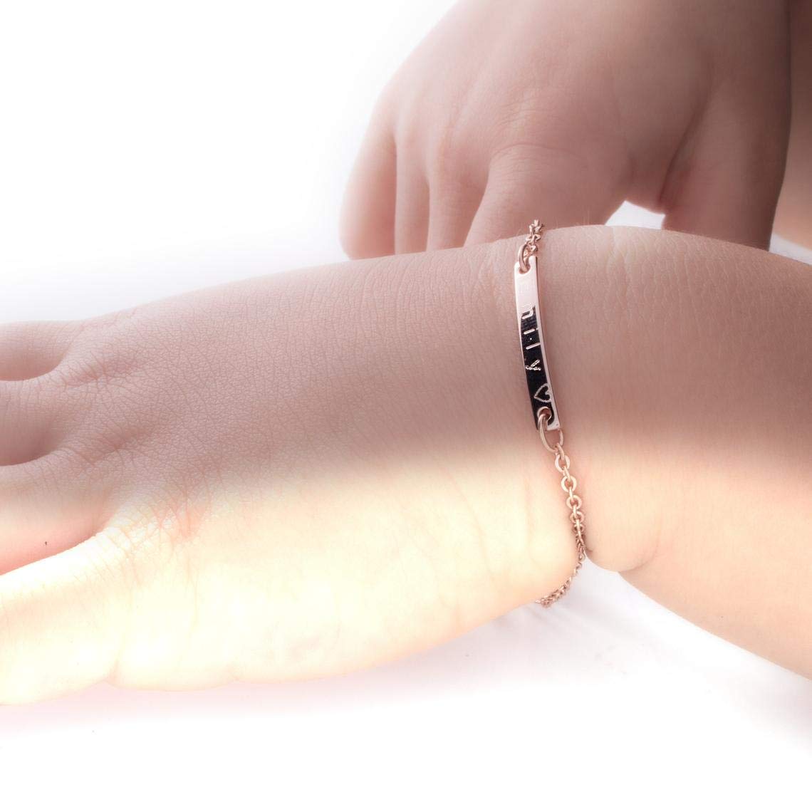 Personalized Baby Name Bracelet Jewelry Gift Custom Baby Bracelets for Infant Girls & Boys, Ideal Christmas Gift for Kids, Elegant Baby Bracelets for Girls 1 Year Old - Perfect Holiday Keepsake