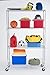 TRINITY EcoStorage Heavy Duty 4-Tier Adjustable Wire Shelving with Wheels & Backstands for Kitchen Organization, Garage Shelf Rack, NSF Certified, 800 to 3200 Pound Capacity, 48