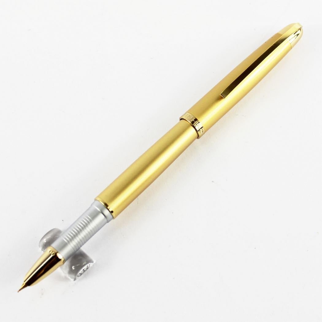 Gullor Fine Nib Fountain Pen Jinhao 606 Golden Fountain Pen - Image 3