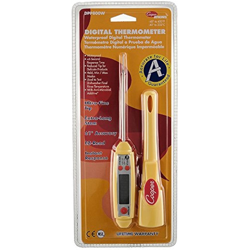CooperAtkins DPP800W MAX Digital Thermometer Long Probe, (Waterproof Auto & eBay