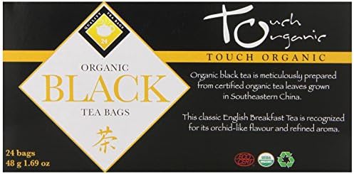 Touch Organic Tea, Black , 24 Count (Pack of 6)