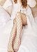 Women Sheer Sparkle Glitter Rhinestone Pantyhose Tights Fishnet Stockings (Black)