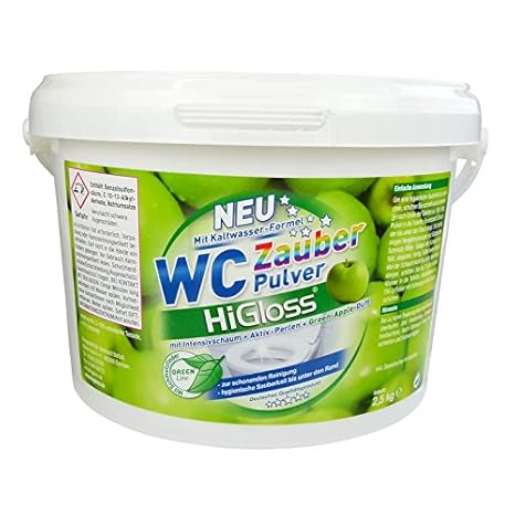 HiGloss WC Zauber-Pulver GREEN-APPLE