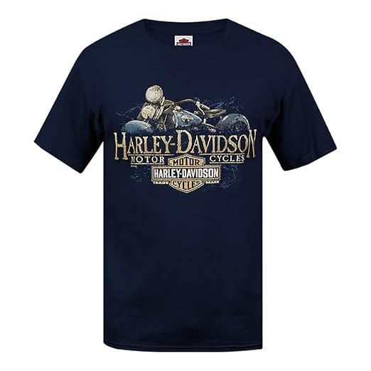 HARLEY-DAVIDSON® Old Blue T-Shirt and Warr's London Wrecking Crew Back