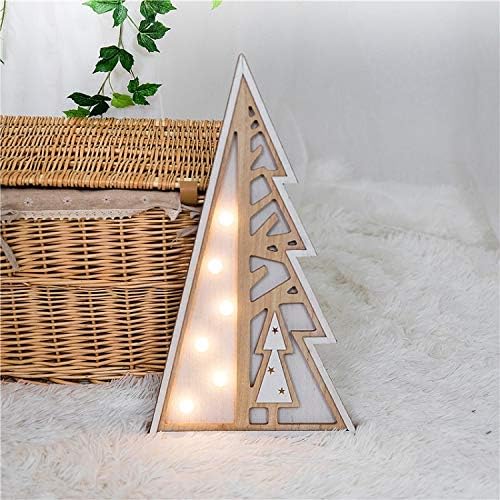 Daisy Storee Christmas Tree LED Lamp Bead Decorative Lighting Wooden Shine Luminous Lights Party Furnishing Articles Health