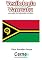 Livro Vexilologia para a bandeira de Vanuatu Com display TFT programado no Arduino