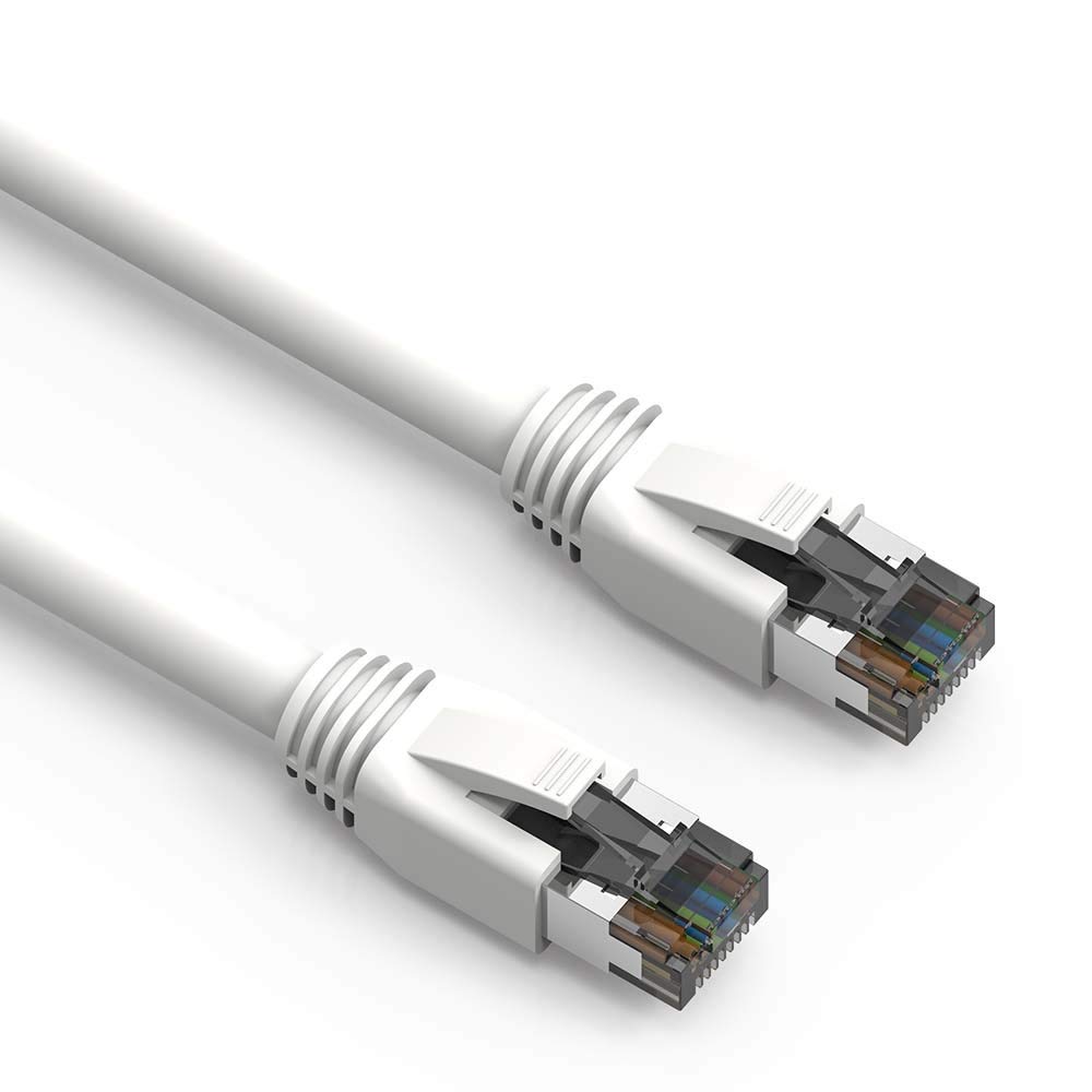 Nippon Labs 3Ft Cat.8 S/FTP Ethernet Network Cable 2GHz 40G White — image 1