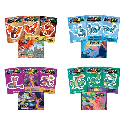 Totally Awesome Dragon Shaped Gummy Holiday Candy 12 Variety Packs 3.