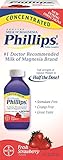 Phillips Concentrated Milk of Magnesia, Fresh Strawberry, 8 Ounces Per Bottle (3 Bottles)