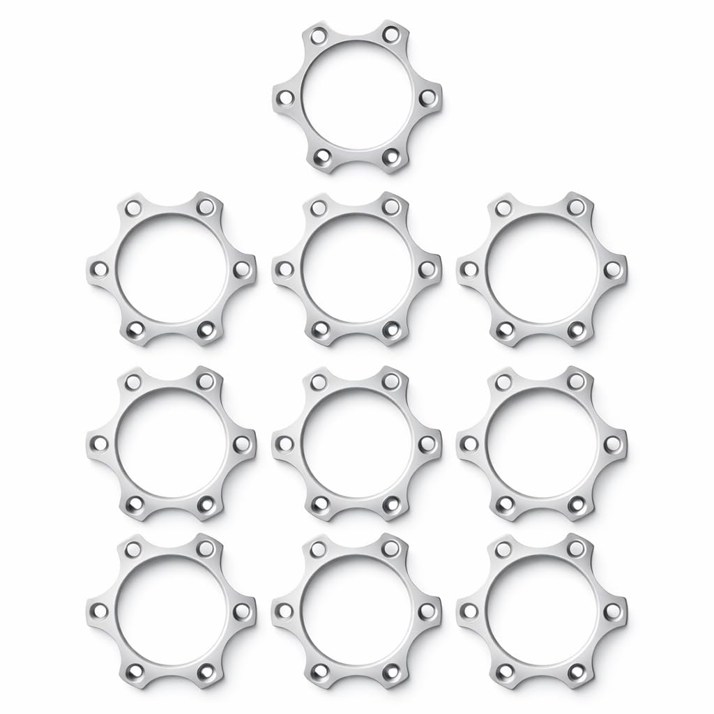 Disc Brake Adapters for Bike Rotors 10PCS 44mm Aluminum Alloy Replacement Parts Freewheel Threaded Hubs Disc Brake Mount Adapter