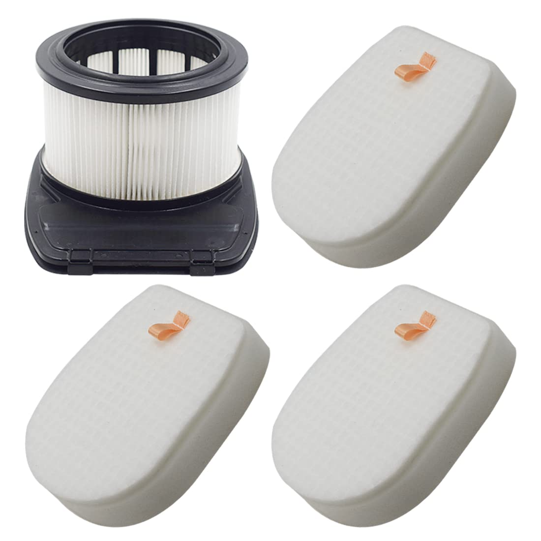 1 HEPA Filter + 3-Sets Foam&Felt Filters for Shark IZ300UK, IZ300UKT, IZ320UK, IZ320UKT Cordless Vacuum Cleaners