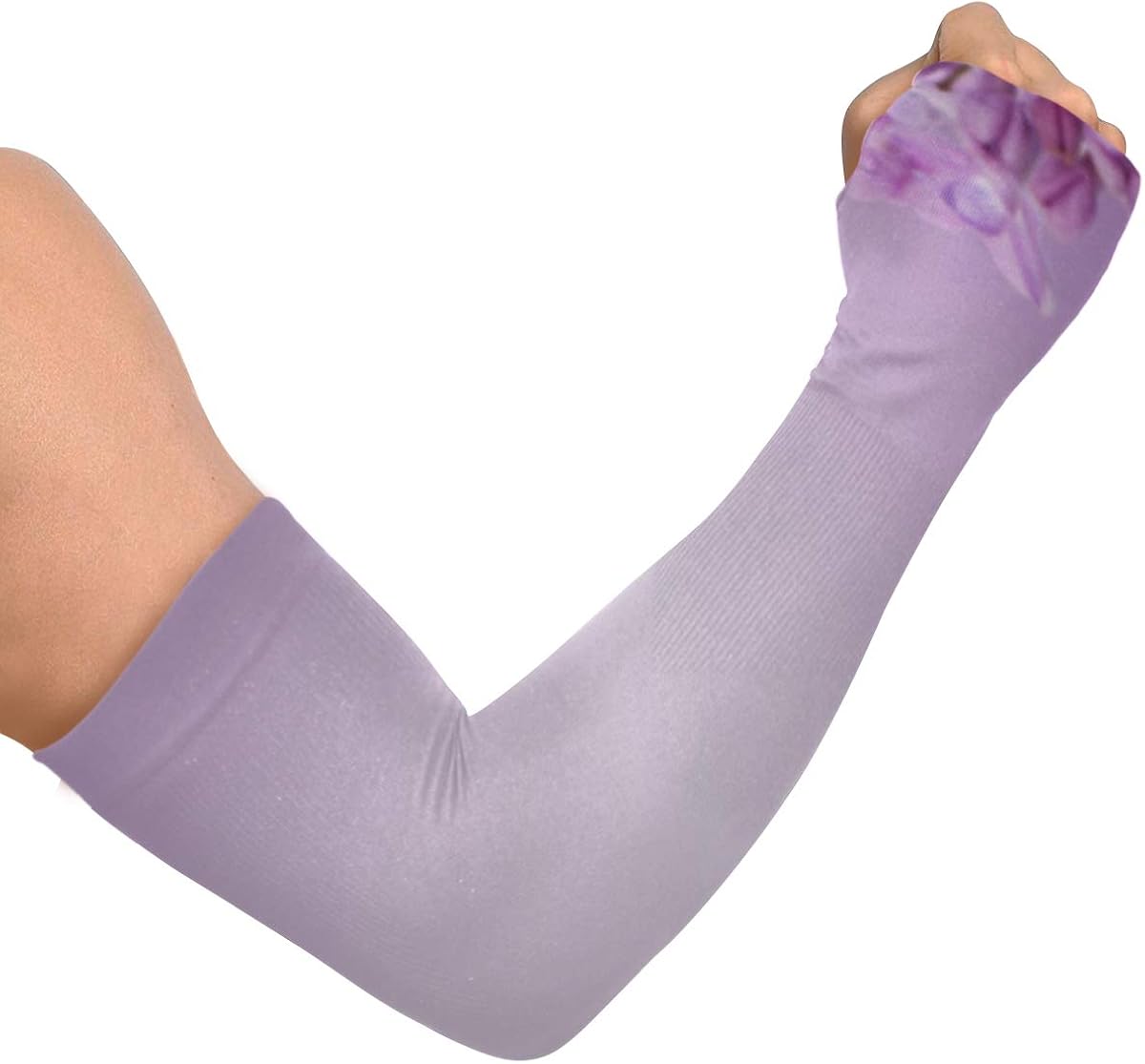 Ice Arm Sleeve Spring Romantic Sweet Flower Lilac Sleeve