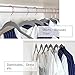 MIZGI Premium Velvet Shirt Hangers (Pack of 50) - Non Slip Felt Dress Hangers Gray - Copper/Rose Gold Hooks,Space Saving Clothes Hangers (Gray) …