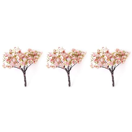 3Pcs Simulation Tree Plants Miniature Dollhouse Garden DIY Micro Landscape