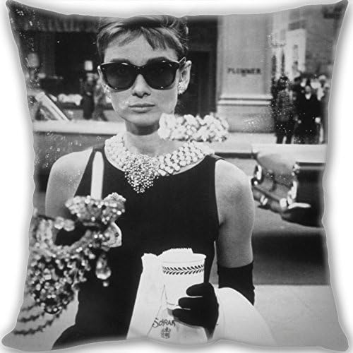 Home Decorative Cotton Linen Pillowcase Throw Pillow Cushion Audrey Hepburn