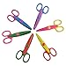 Balepha Crafting Paper Craft Scissors for Kids Toddler 6 Colours 6 Patterns 6 Pack