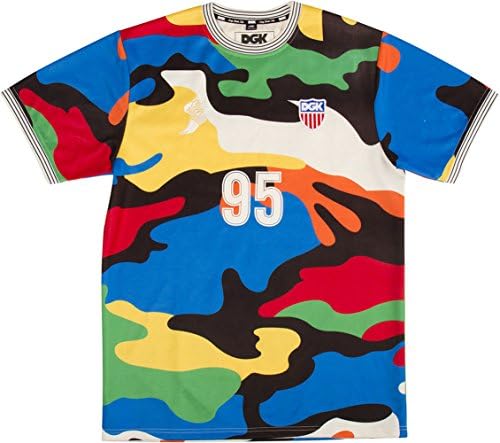 DGK Men's DGK x JT&CO Timeless Custom Soccer Jersey Multi-color XL