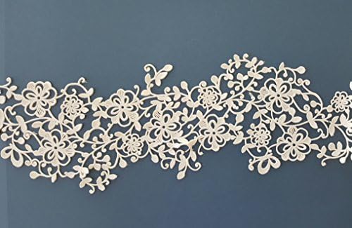 6 PCTotal (2 Borders +4 Butterfly Toppers Edible Lace - Midnight Sentimental Serenade Ready to Use Cake Decorating