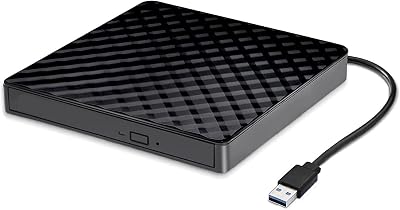 LIUAN USB 3.0 External CD DVD Drive RW Writer Player Slim Portable Burner Mac