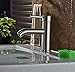 Rozin Brushed Nickel Single Hole Basin Faucet Deck Mounted Vanity Sink Mixer Tap