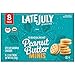 LATE JULY Snacks Crackers Organic Peanut Butter Minis Crackers, 4.6 lb. Box, 8-count, 1.125 oz. snack packs