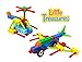 Little Treasures Fickter Brick-Clicks Helicopter – Fighter Plane 138pcs Unlimited Creativity – Unlimited Fun – Educational Play Toys Building Blocks Set - Great for Boys and Girls