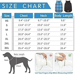 Kuoser Warm Dog Coat, Reversible Dog Jacket