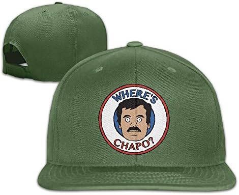Where Is Chapo Flat Brim Baseball Hat ForestGreen