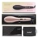 AsaVea Hair Straightening Brush 4 with Premium Anion Generator, Lighter and Smaller, Best for Using at Home or Travelling (rose gold)
