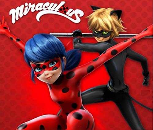 Cialda Rettangolare Per Torta Miraculous Ladybug E Chat Noir