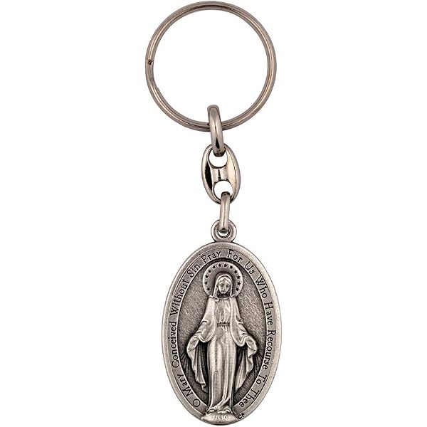 Saint Benedict Protection Medal Keychain - Metal Cross Key Holder From Jerusalem, 7.5x4cm - View #8