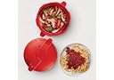 SilverStone Microwave Cookware BPA-Free Microwavable Pressure Cooker, Large, Chili Red