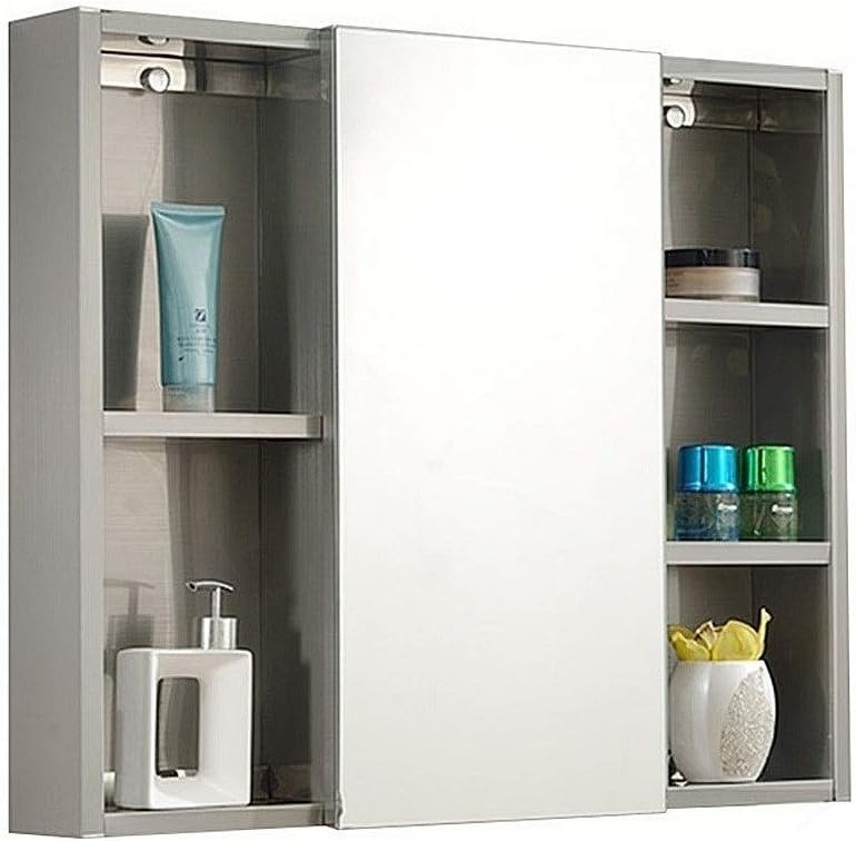Gabinete De Espejo De Acero Inoxidable Para Baño Armario De Espejo De