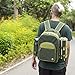 ALLCAMP Picnic Backpack for 4 Person with Cooler Compartment, Detachable Bottle/Wine Holder, Fleece Blanket, Plates and Cutlery Set, Green