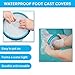 CR Home Waterproof Foot Cast Covers for Shower and Bath - Guide to Wound Care E-Book Included