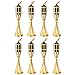 Bamboo Tiki Torches - 8 Pack - Metal Oil Canister - 14in High, 6oz. Capacity - Sturdy Table Torch by Kaya Collection